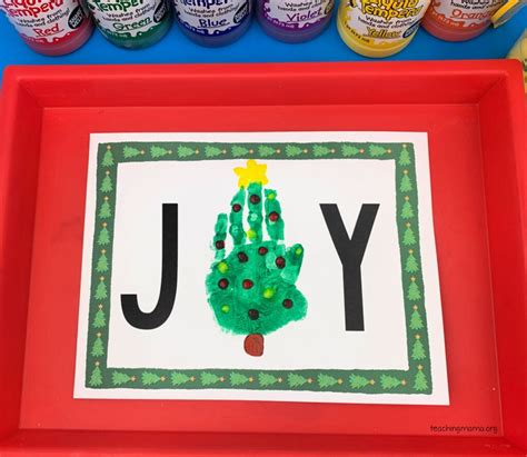 Joy Handprint Craft Teaching Mama