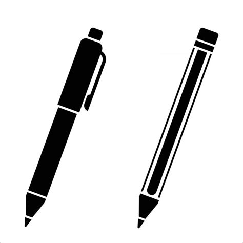 Download Pen and Pencil Black Icons