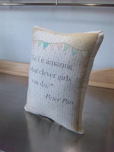 Girl Pillow Peter Pan Throw Pillow Cotton Cushion Tween Bedroom Decor