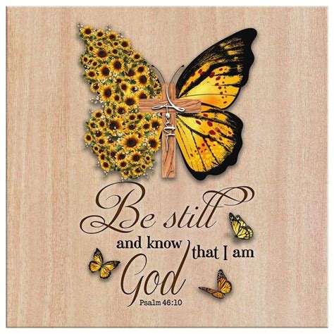 Be Still And Know That I Am God Psalm 4610 Canvas Wall Art The Daisy Shop