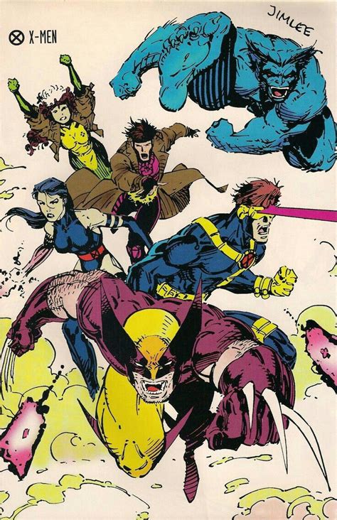 X Men By Jim Lee Comic Book Artwork Comic Books Art Marvel Comics Art