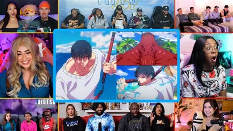 Youtubers React To Toji Vs Dagon Full Fight Jujutsu Kaisen S Ep