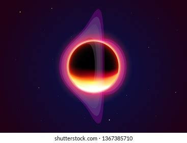 Illustration Black Hole Stock Vector Royalty Free 1367385710