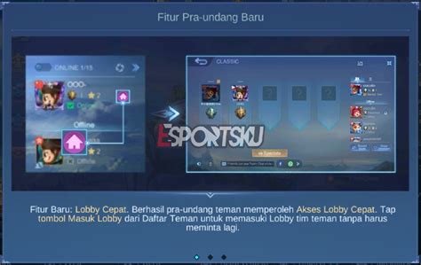 Apa Itu Fitur Pra Undang Mobile Legends ML Esportsku