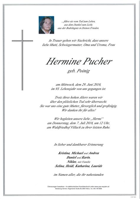 Parte F R Hermine Pucher Pax Requiem