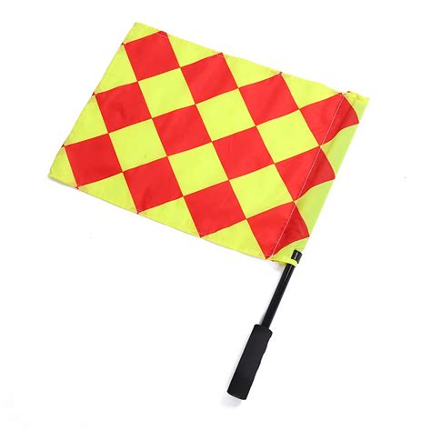 Soccer Linesman Referee Flags Football Referee Flags Metal Pole Foam