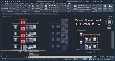 Most Important Tips To Draw Front Elevation Designs In Autocad First Floor Plan House Plans