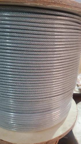 Mild Steel PVC COATED WIRE ROPE 1000 M 4 Mm At Rs 9 Meter In