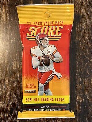 Panini Score Nfl Football Card Value Cello Fat Pack Brand New