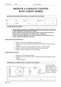 Moteur A Courant Continu A Excitation Independante