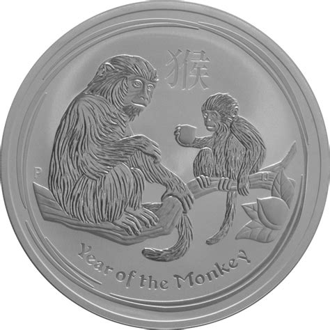 Year Of The Monkey Silver Coin Oz Perth Mint Australian Lunar