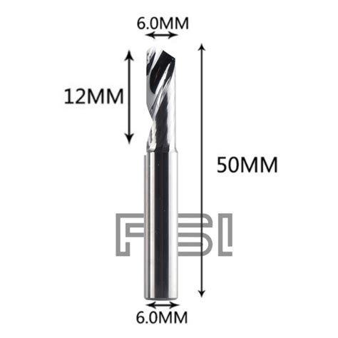 Fresa Corte Helicoidal Hrc Mm X Mm Fsi Fresas Para Router