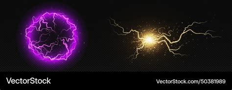 Lightning strike effects on transparent background