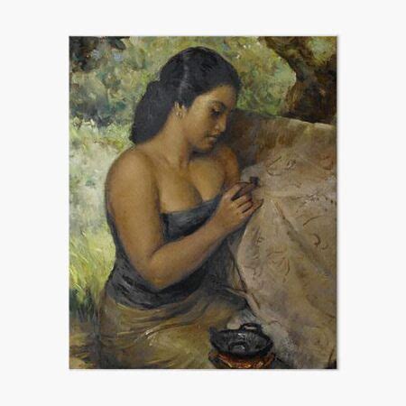 Indonesian Beauty Basuki Abdullah Art Board Print By GPam Redbubble