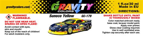 Sunoco Yellow Gravity Colors