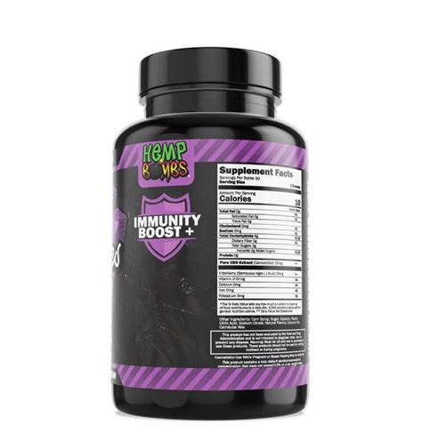 Hemp Bombs Immunity Gummies Elderberry Extrac Tdh Mx