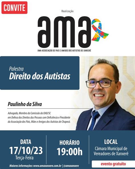 Ama Promove Palestra Gratuita Sobre Direitos Das Pessoas Autismo