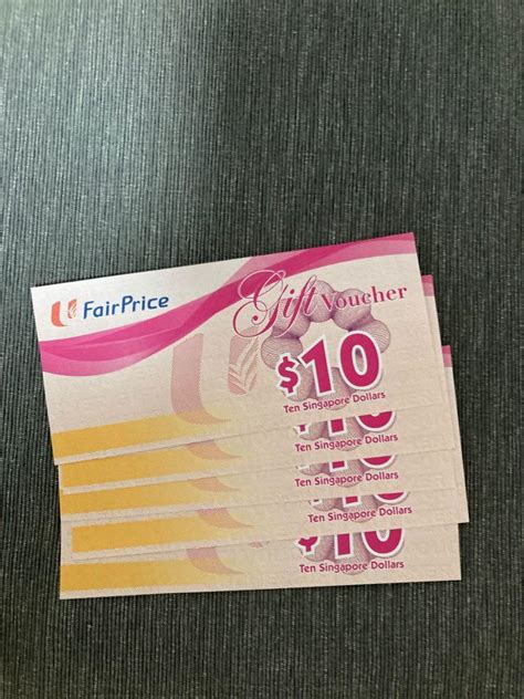 NTUC Fairprice Vouchers Tickets Vouchers Vouchers On Carousell