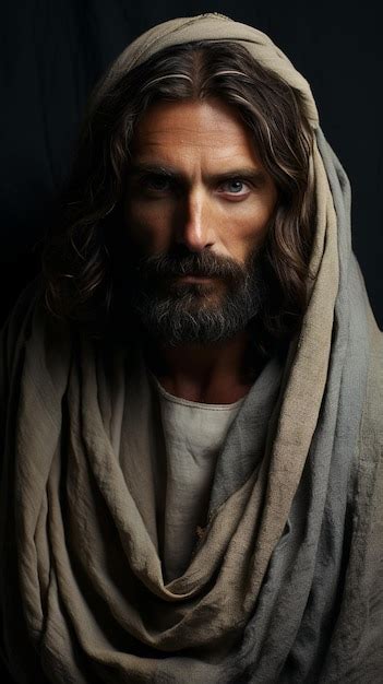 Premium Ai Image Portrait Of Jesus Christ Savior Of Mankind Son Of