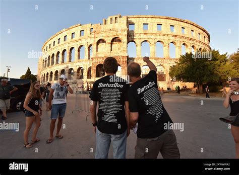 Pula Croatia Status Quo Held Concert At The Spectacular