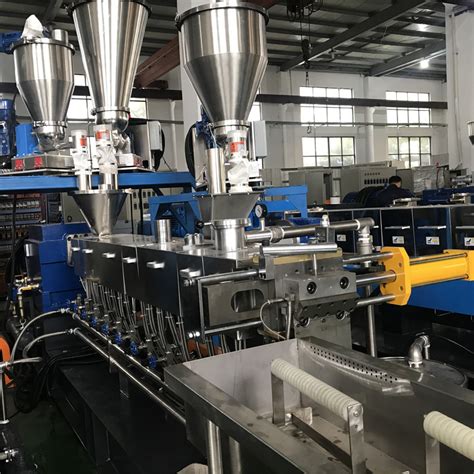 Shj Twin Screw Extruder For Pa Short Glass Fiber Compounding With