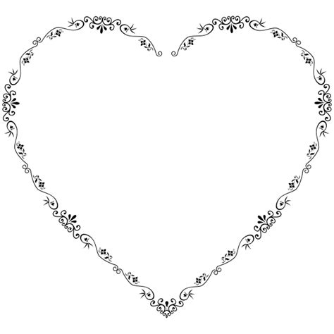 Decorative Floral Heart 2 Free Svg