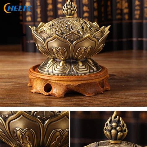 Lotus Shape Incense Burner Holder Home Craft Decoration オープニング大セール