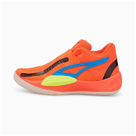 Rise Nitro Basketball Shoes Fiery Coral Lime Squeeze Puma Shop All