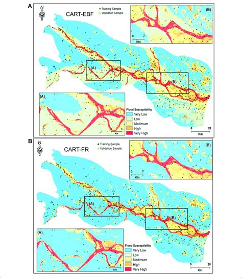 Flood Susceptibility Map Using Six Ensemble Models Computed Using Download Scientific Diagram