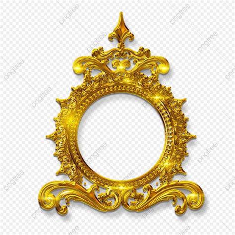 Golden Frame Ornaments Hd Transparent Classic Golden Frame With