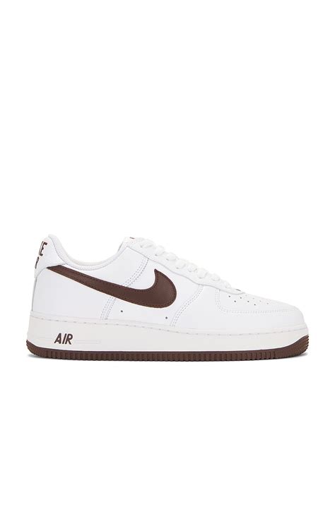 Nike Air Force 1 Low Retro In White And Chocolate Revolve