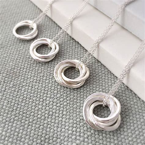 Interlinked Rings Necklace By Sophie Jones Jewellery