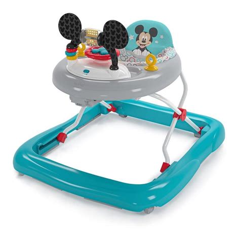 Bright Starts Disney Mickey Mouse Foldable Baby Walker w/ Music & Play Toys 6m+ | BIG W