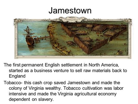 Early Colonial National Eras Jamestown The First Permanent English