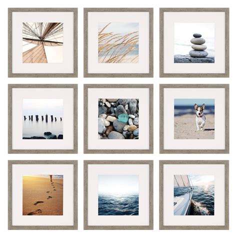 Gallery Perfect Wall Kit Square Photos With Hanging Template