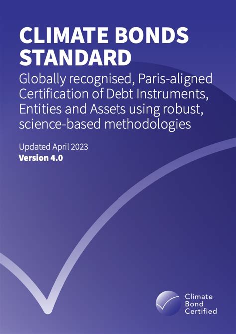 Climate Bonds Standard V4 0 Climate Bonds Initiative