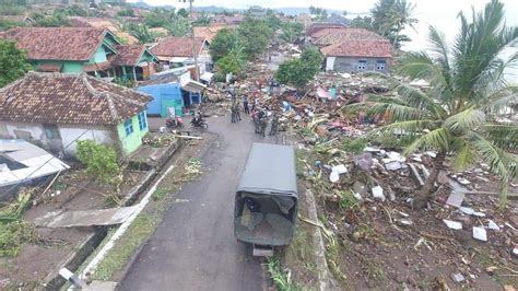 Berikut Kondisi Sementara Desa Way Muli Pulau Sebesi Pasca Diterjang