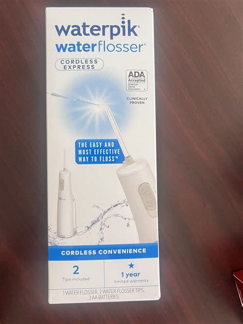 Waterpik Wf 02w011 Cordless Express Water Flosser 2 Tips And 3 Aaa Batteries 73950199742 Ebay