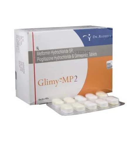 Glimepiride 2mg Metformin HCL 500mg Pioglitazone 15mg SR Tablet