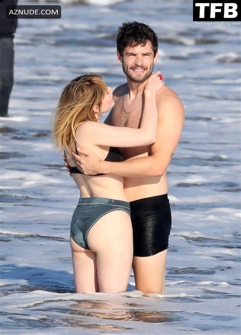 Lucy Boynton Sexy Seen Flaunting Her Hot Bikini Body At The Beach In San Pedro AZNude