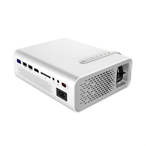 Mini LED Projector 1080P Full HD Built-in Speakers w/HDMI VGA AV USB TF ...