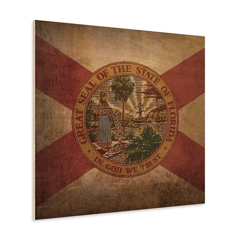 Florida Flag (12"W x 12"H Paper Print) - Flags And Seals - Touch of Modern