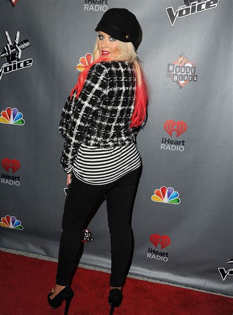 CHRISTINA AGUILERA at NBC’s The Voice Season 3 Event in West Hollywood ...