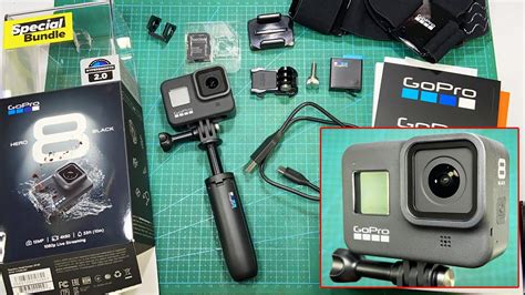 GoPro Hero 8 Black Bundle Unboxing And Setup YouTube