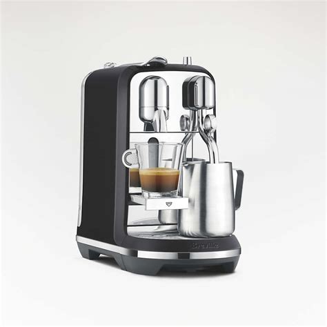 Nespresso By Breville Black Truffle Creatista Pro Espresso Machine Reviews Crate And Barrel