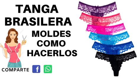 Tanga Brasilera Moldes Como Hacerlas Youtube