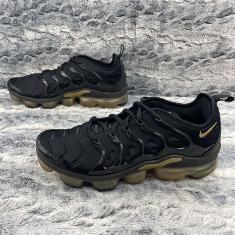 Nike Air Vapormax Plus Black Metallic Gold Sneakers Cw7299 001 Men’s Size 11 Ebay