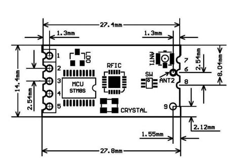 Arduino Hc12 Hc 12 433mhz Si4463 Rc Rf Long Range Wireless Data Transfer Transmitter Serial