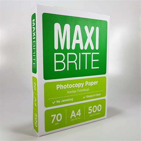 Jual Rim Kertas Hvs Maxi Brite A Gsm Kertas Fotokopi Shopee