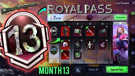 MONTH 13 ROYAL PASS 1 TO 50 REWARDS M13 ROYAL PASS 1 TO 50 RP